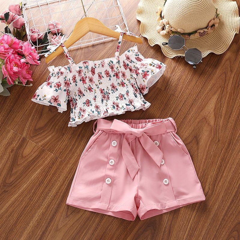 Baby Clothing Drawing - 90-140cm Baby Girls' Clothing Set Summer