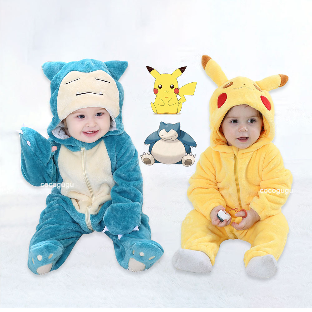 Baby Clothing Newborn - Pokemon Costume 0-5 Y Baby Snorlax
