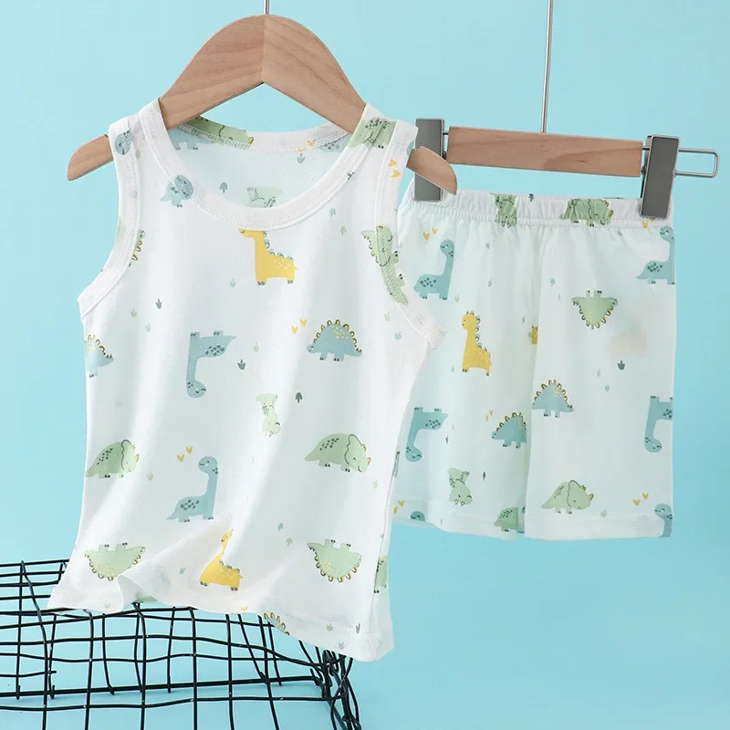 Baby Sleep Suit - Kids Bamboo Cotton Vest Suit Summer