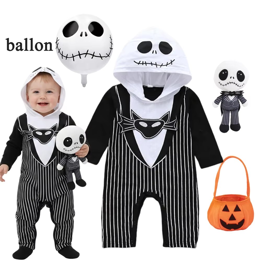 Baby Clothing Newborn - Baby Boys Hooded Romper Halloween Cosplay