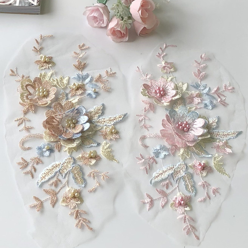 Baby Clothing Embroidery - 1Pcs Lace Patch Mesh Net Embroidery