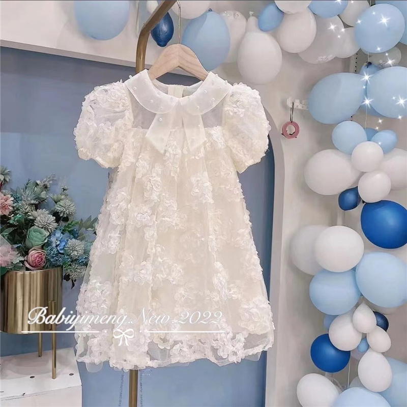 Baby Clothing Line - Baby Girls 3D Flowers Dress Summer