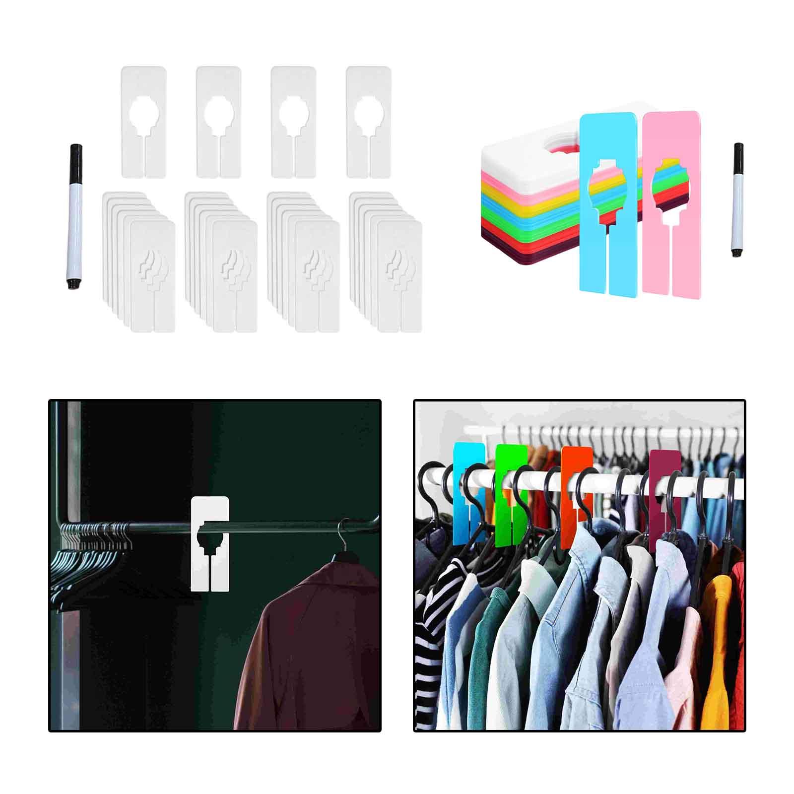 Baby Clothing Hanger Dividers - 28x Clothing Size Closet Rack Dividers