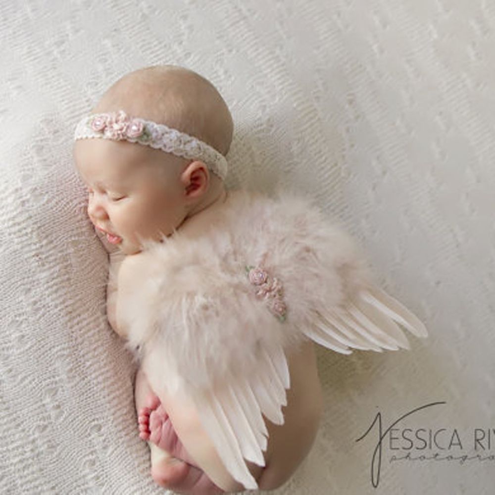 Baby Clothing Newborn - 2pcs/set Cute Newborn Angel Feather Wings