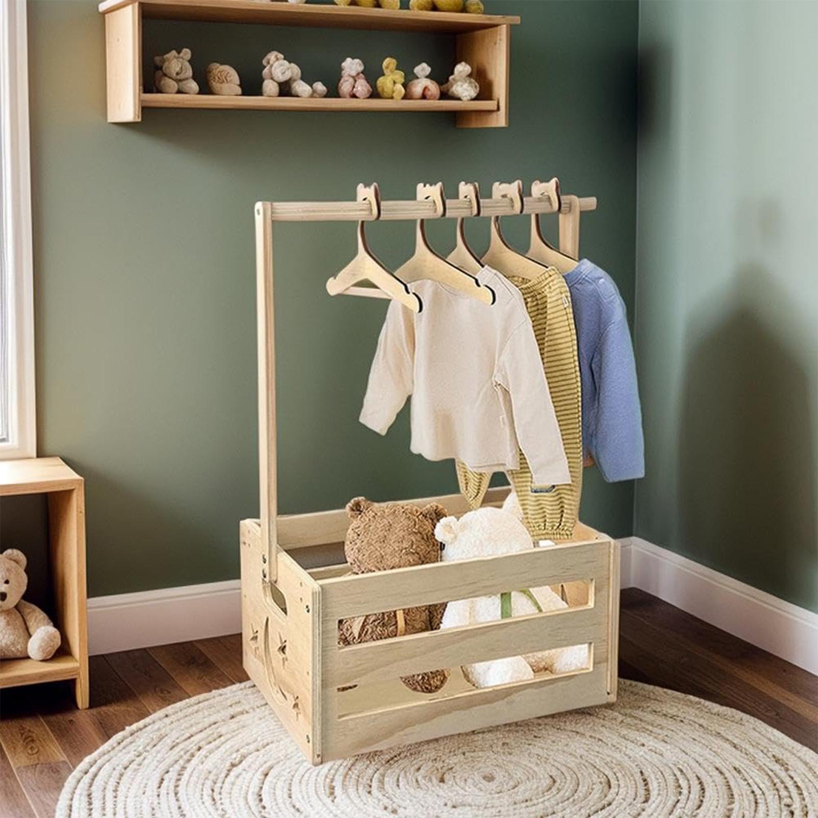 Baby Clothing Rack For Baby Shower - Baby Clothes Storage Box With 5