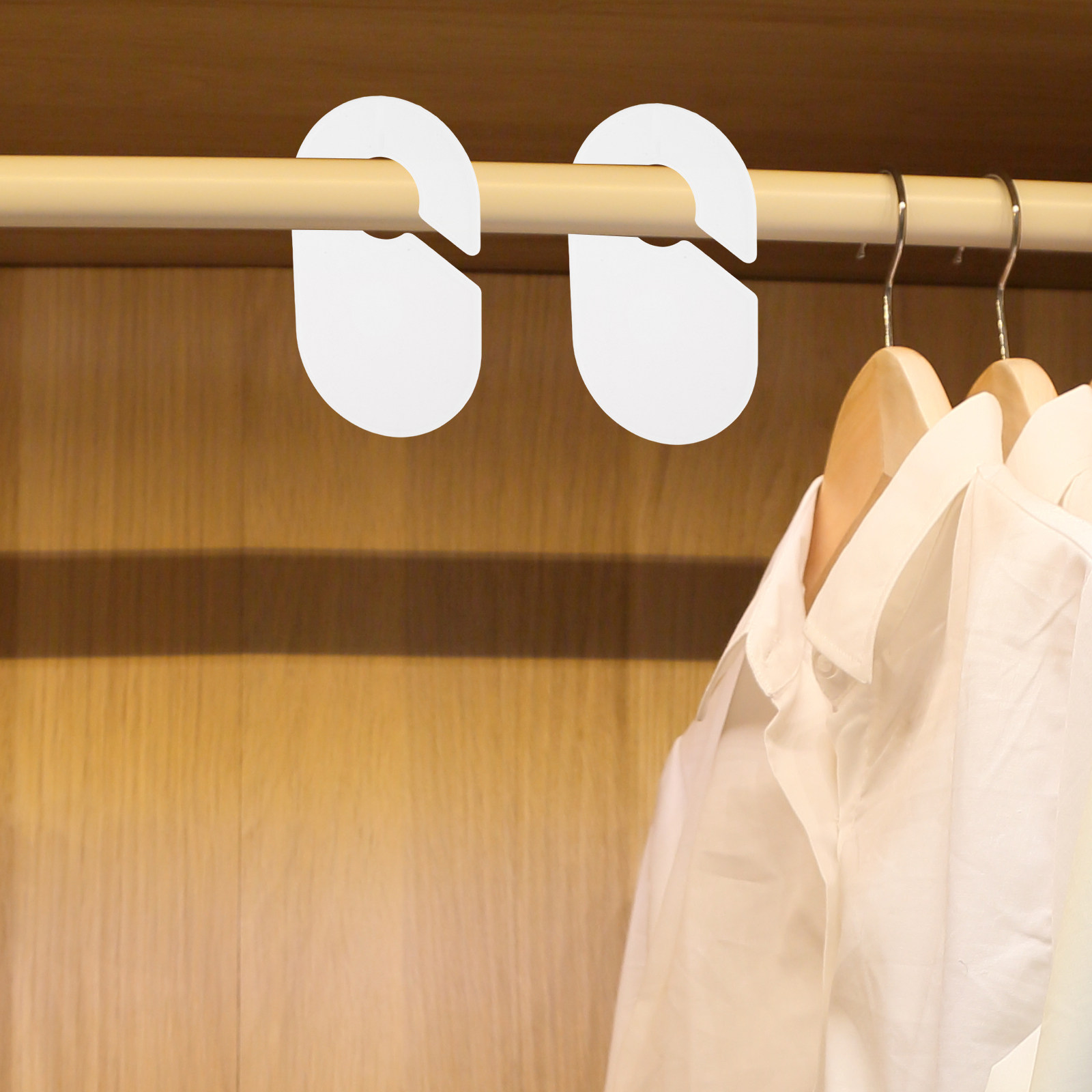 Baby Clothing Hanger Dividers - 10Pcs Plastic Clothing Rack Dividers Hanger
