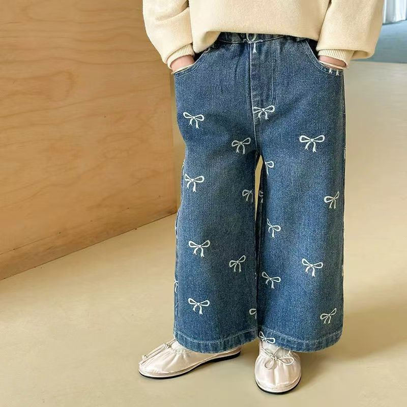 Girls Spring Autumn Jeans New  - Baby Clothing Drawing 评论和价格
