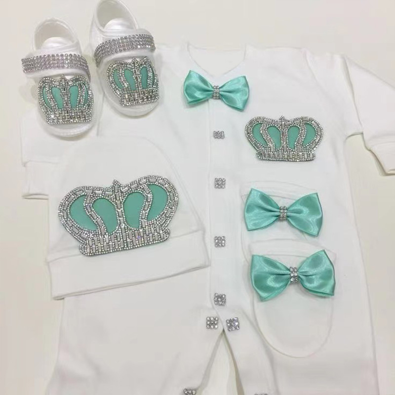 4pcs Welcome Home Romper Baby  - Baby Clothing Names 评论和价格
