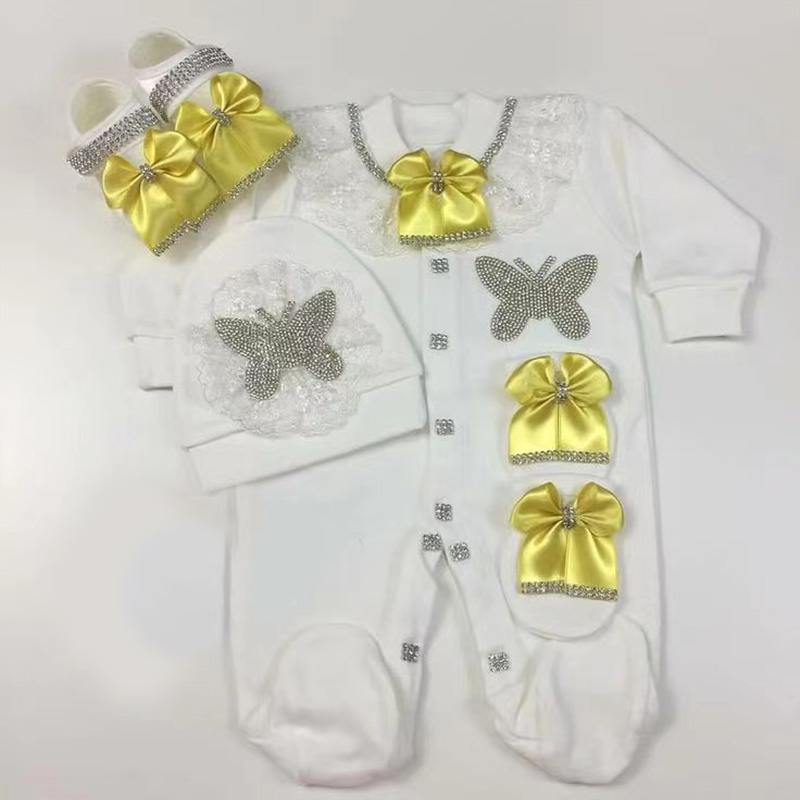 4pcs Welcome Home Romper Baby  - Baby Clothing Names 评论和价格