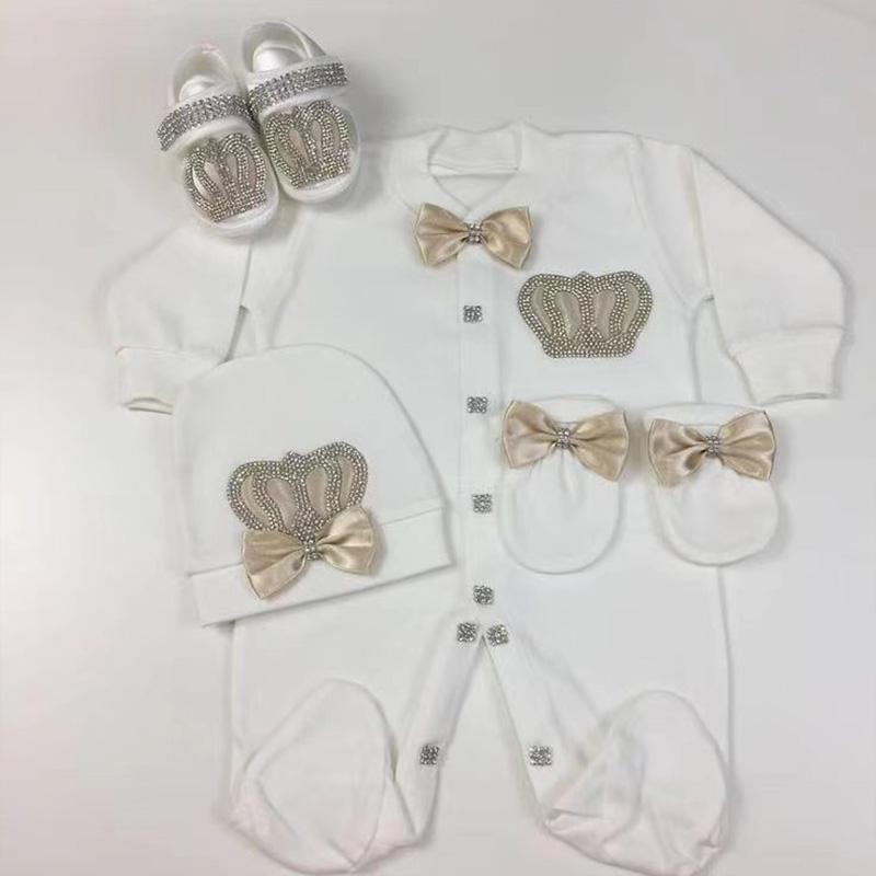 4pcs Welcome Home Romper Baby  - Baby Clothing Names 评论和价格