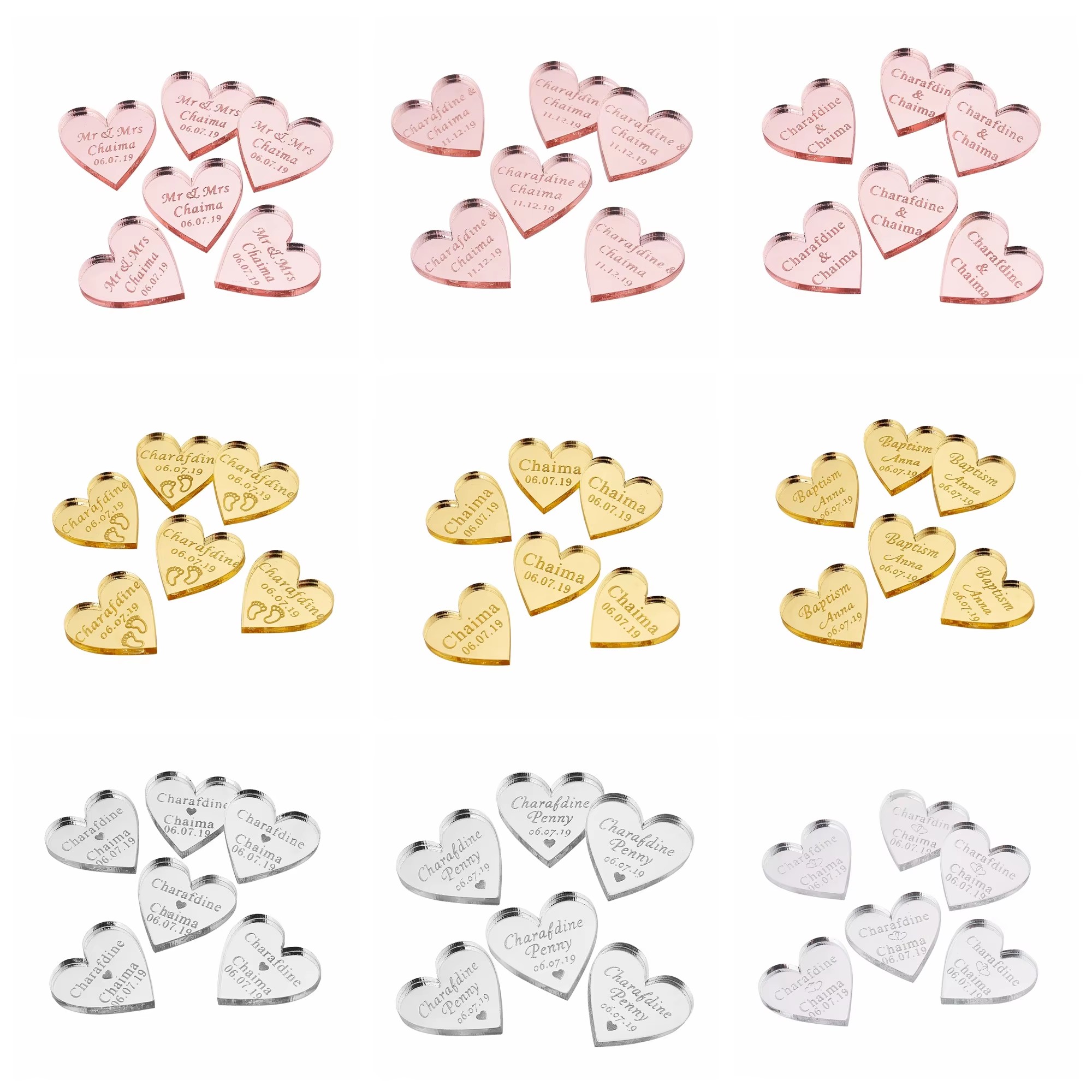 20/50/100Pcs Personalized Acry - Baby Clothing Names 评论和价格