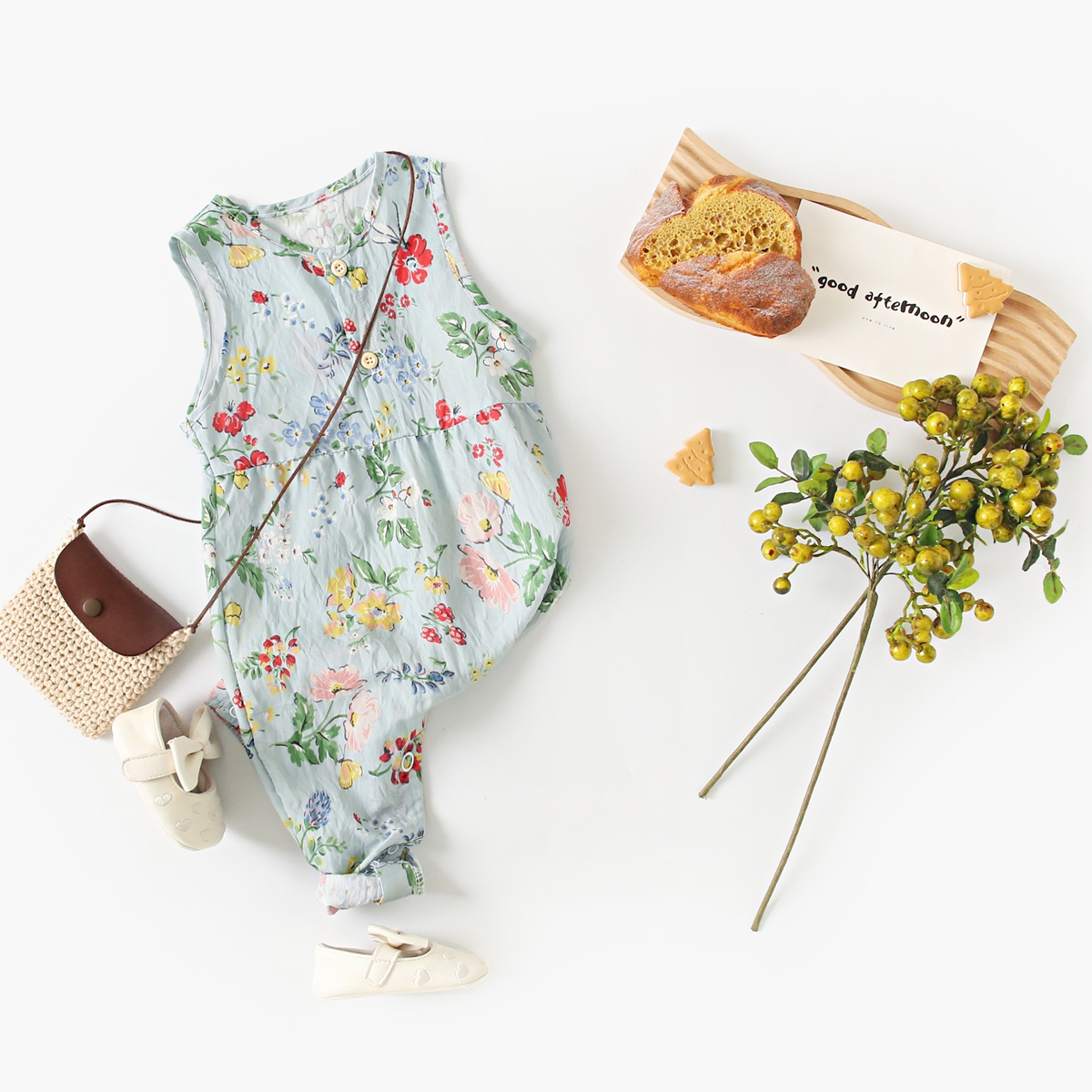 Baby Girls Flower Rompers Slee - Baby Clothing Drawing 评论和价格