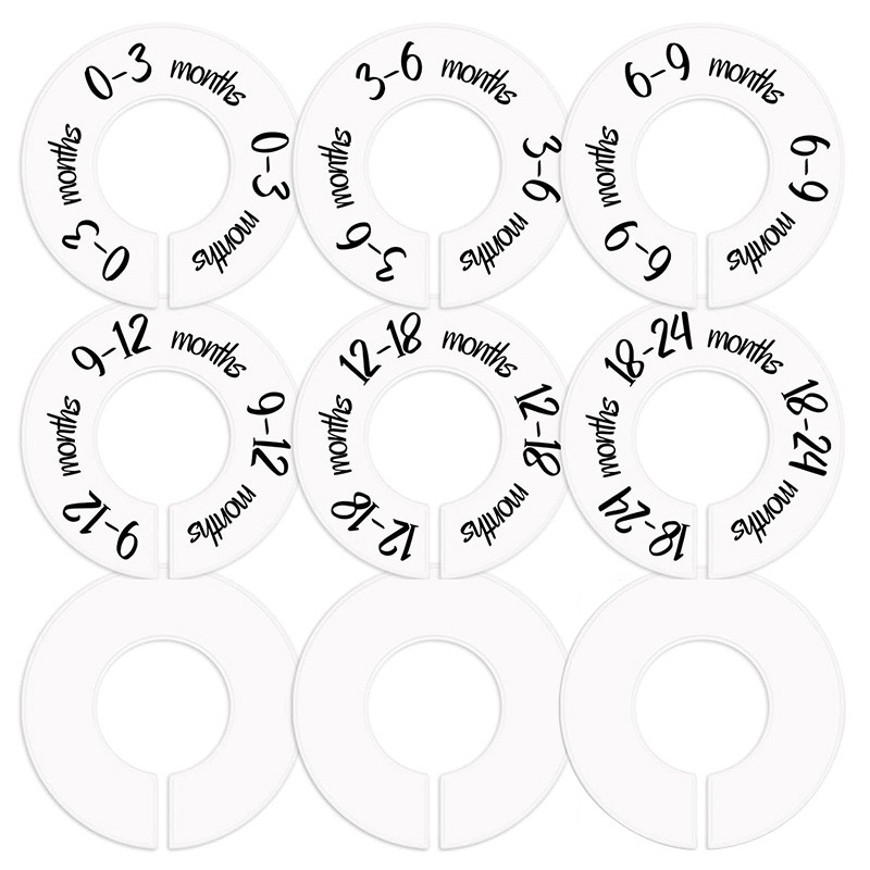 100pcs Multi Size Baby Kids Cl - Baby Clothing Hanger Dividers 评论和价格
