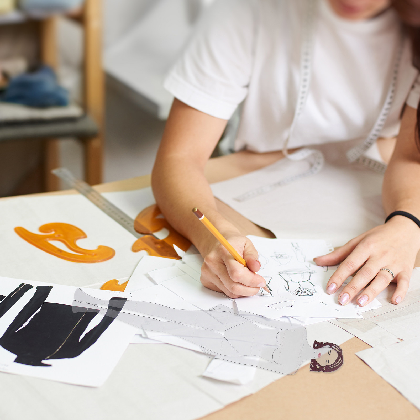 4 Pcs Ruler Clothing Design Fa - Baby Clothing Drawing 评论和价格