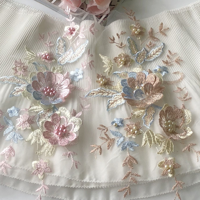 1Pcs Lace Patch Mesh Net Embro - Baby Clothing Embroidery 评论和价格
