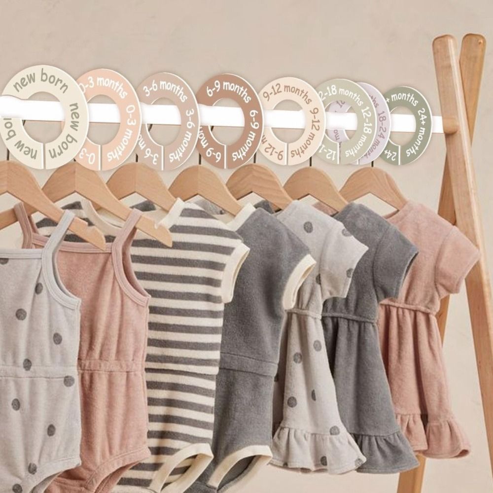68/9Pcs Organizing Hangers Bab - Baby Clothing Hanger Dividers 评论和价格