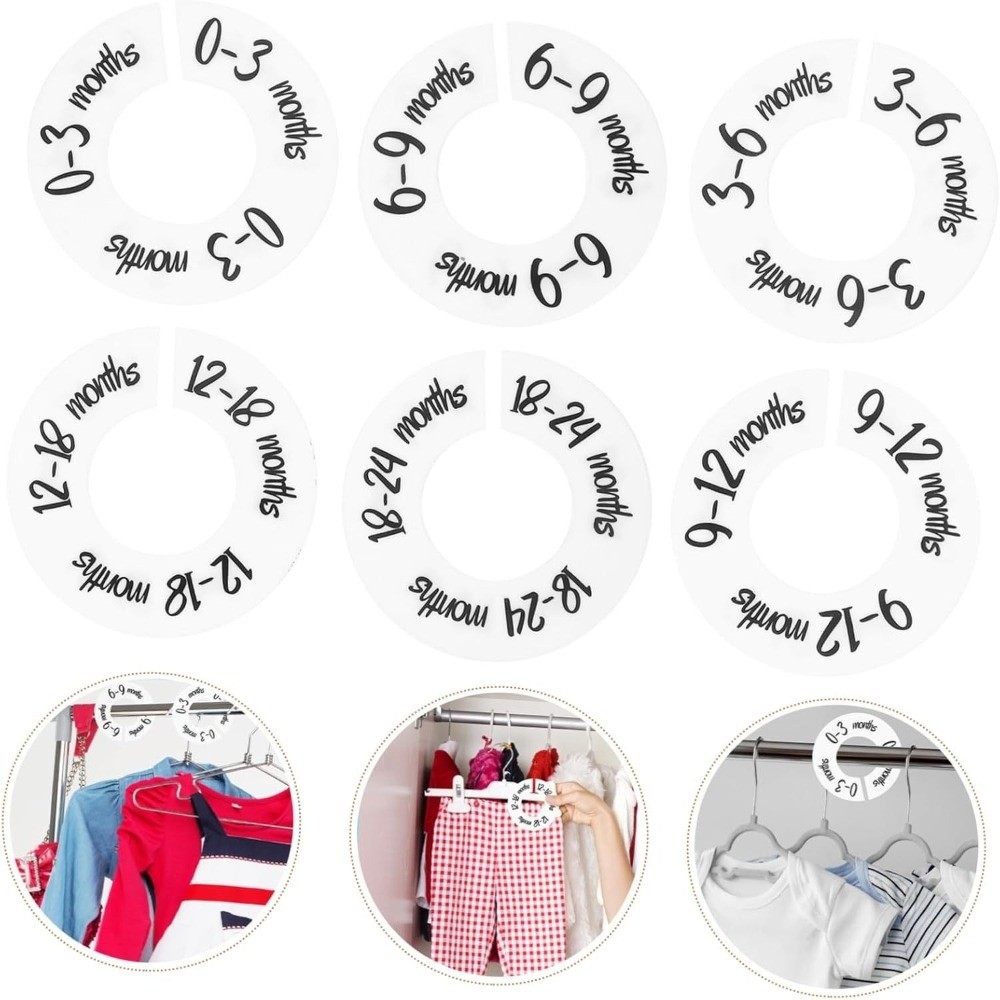 68/9Pcs Organizing Hangers Bab - Baby Clothing Hanger Dividers 评论和价格