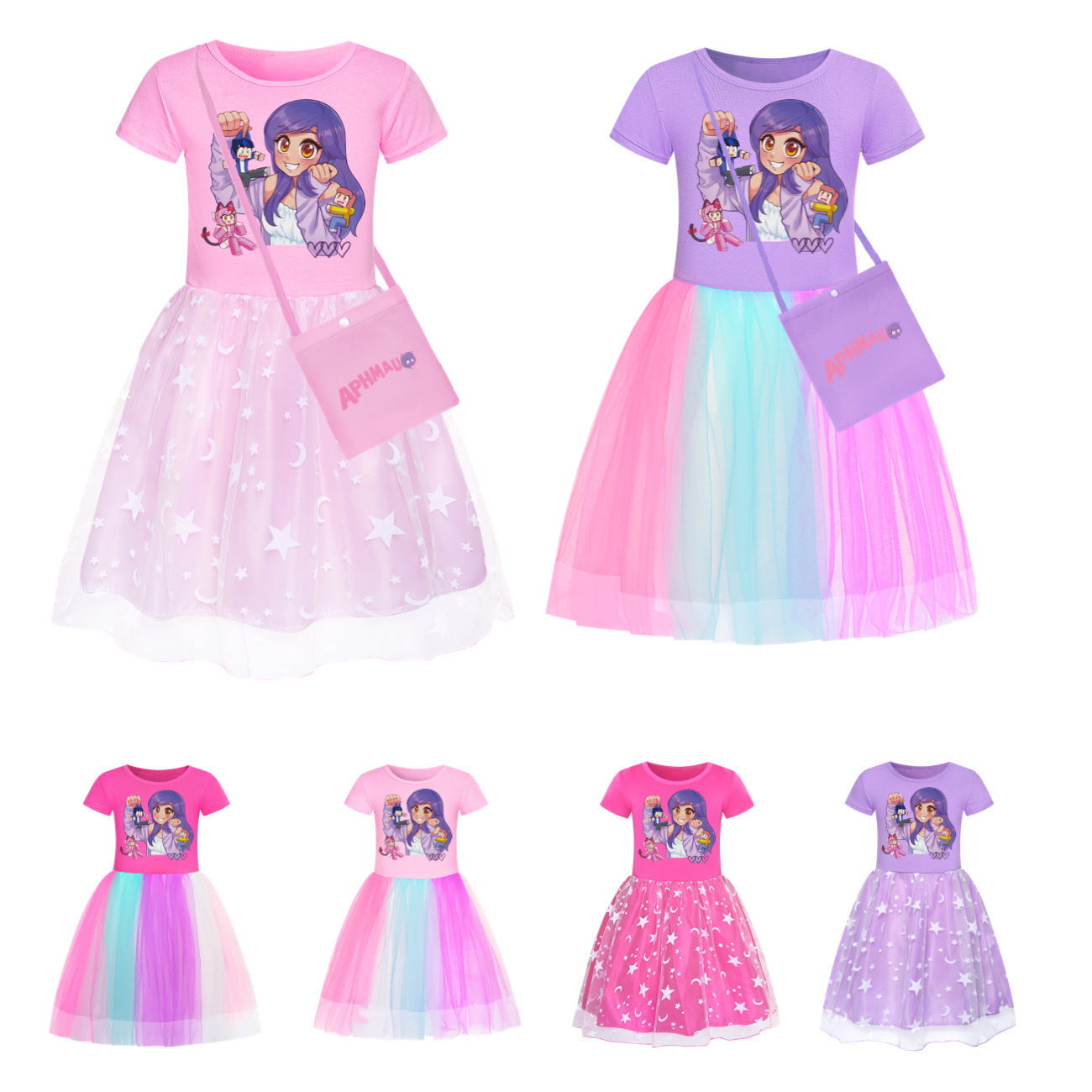 Aphmau Dress Kids Cute Short S - Baby Clothing Line 评论和价格