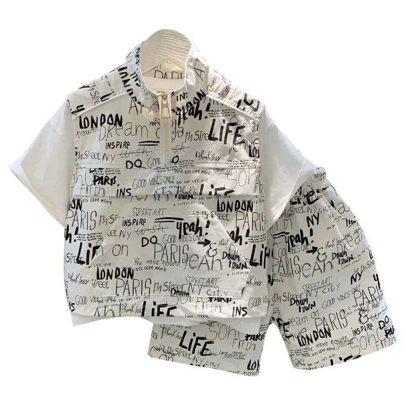 Boys Summer Clothing Set 2024  - Baby Clothing Drawing 评论和价格