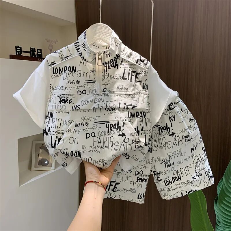 Boys Summer Clothing Set 2024  - Baby Clothing Drawing 评论和价格