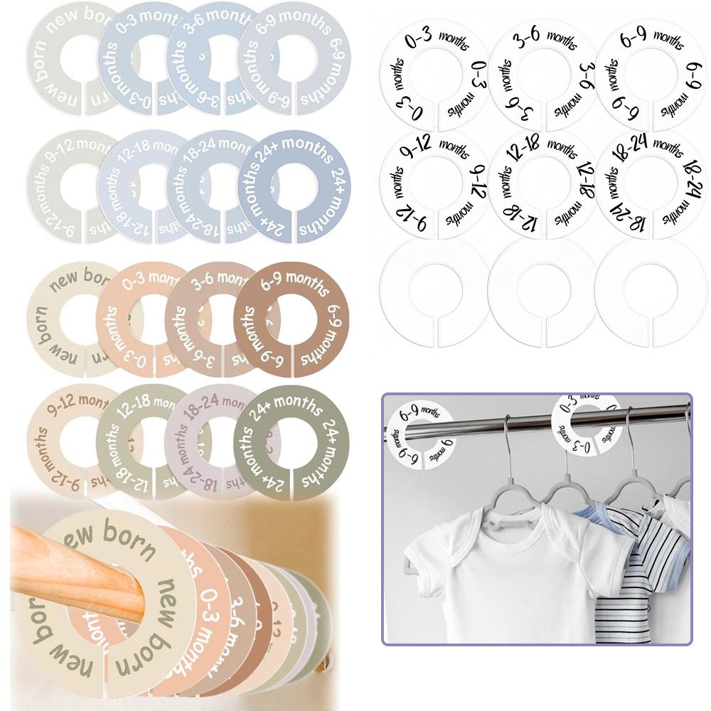 68/9Pcs Organizing Hangers Bab - Baby Clothing Hanger Dividers 评论和价格