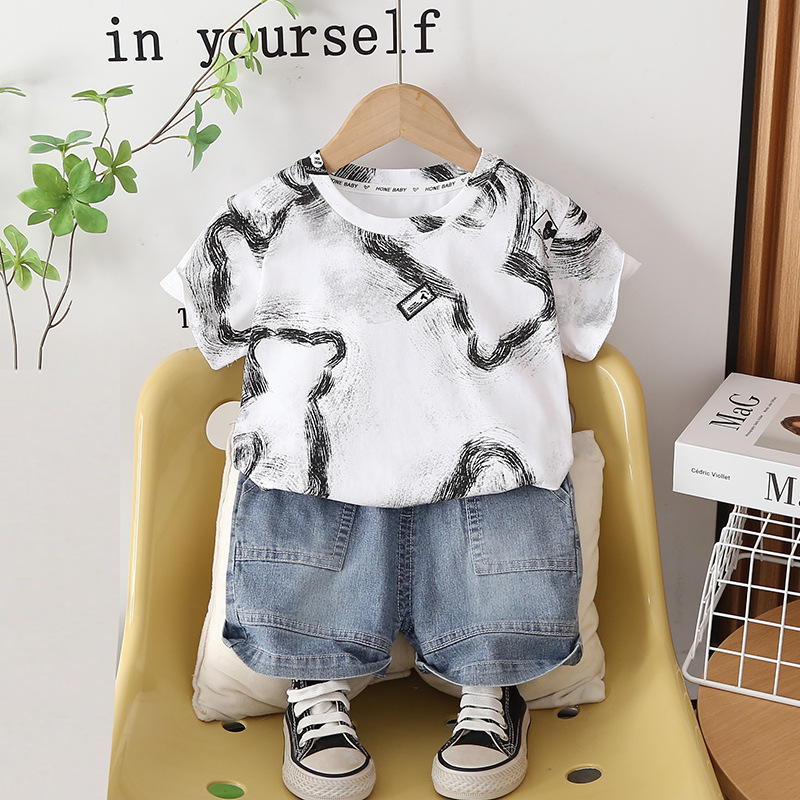 Toddler Boys Outfit Kids Summe - Baby Clothing Drawing 评论和价格