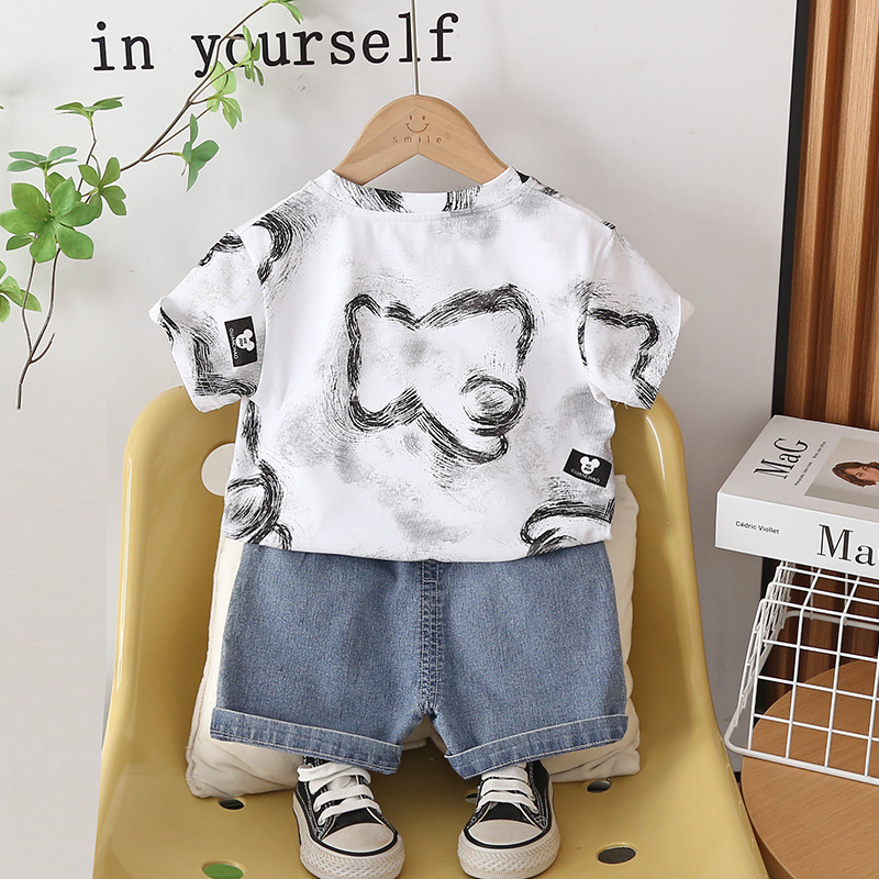 Toddler Boys Outfit Kids Summe - Baby Clothing Drawing 评论和价格