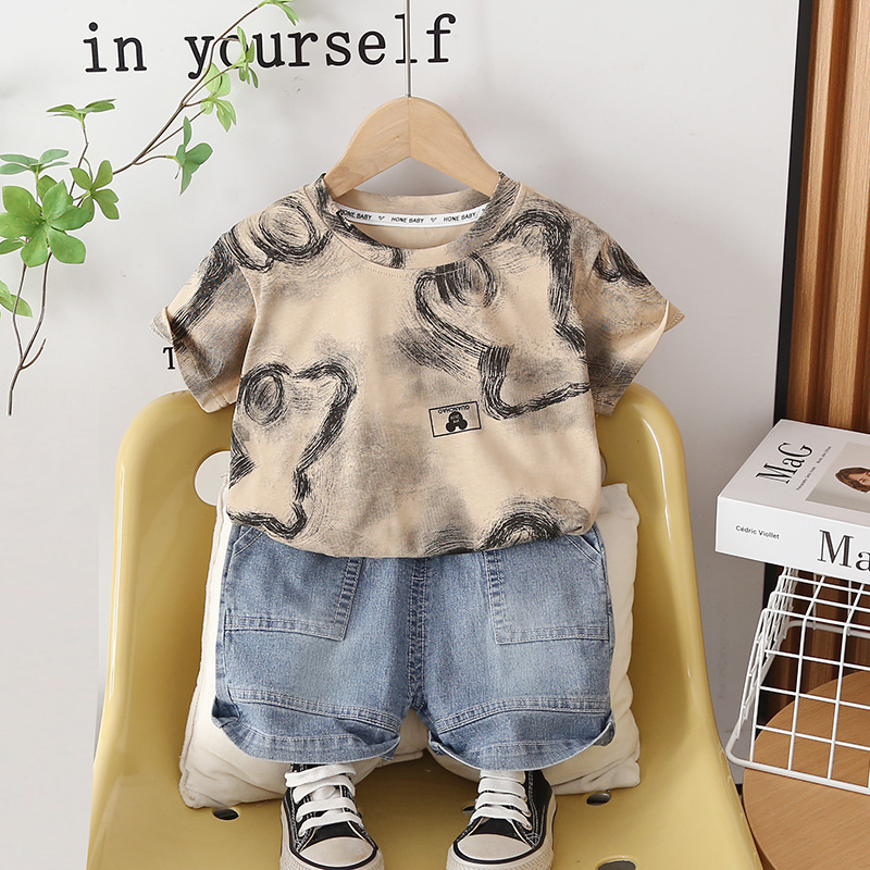 Toddler Boys Outfit Kids Summe - Baby Clothing Drawing 评论和价格