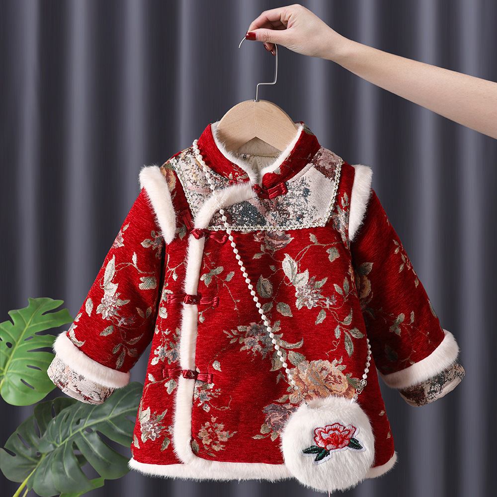 Winter Baby Girls Hanfu Kids P - Baby Clothing Embroidery 评论和价格
