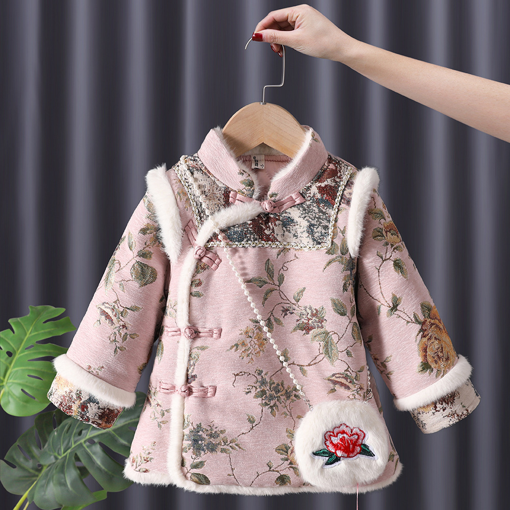 Winter Baby Girls Hanfu Kids P - Baby Clothing Embroidery 评论和价格