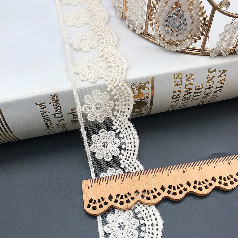 3Yards/Lot Embroidery White Be - Baby Clothing Embroidery 评论和价格