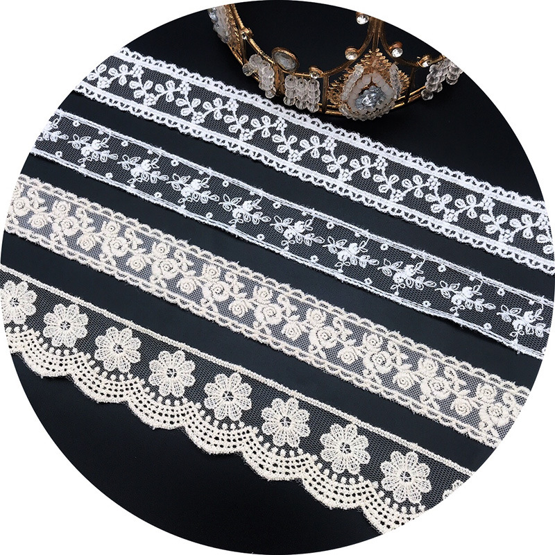 3Yards/Lot Embroidery White Be - Baby Clothing Embroidery 评论和价格