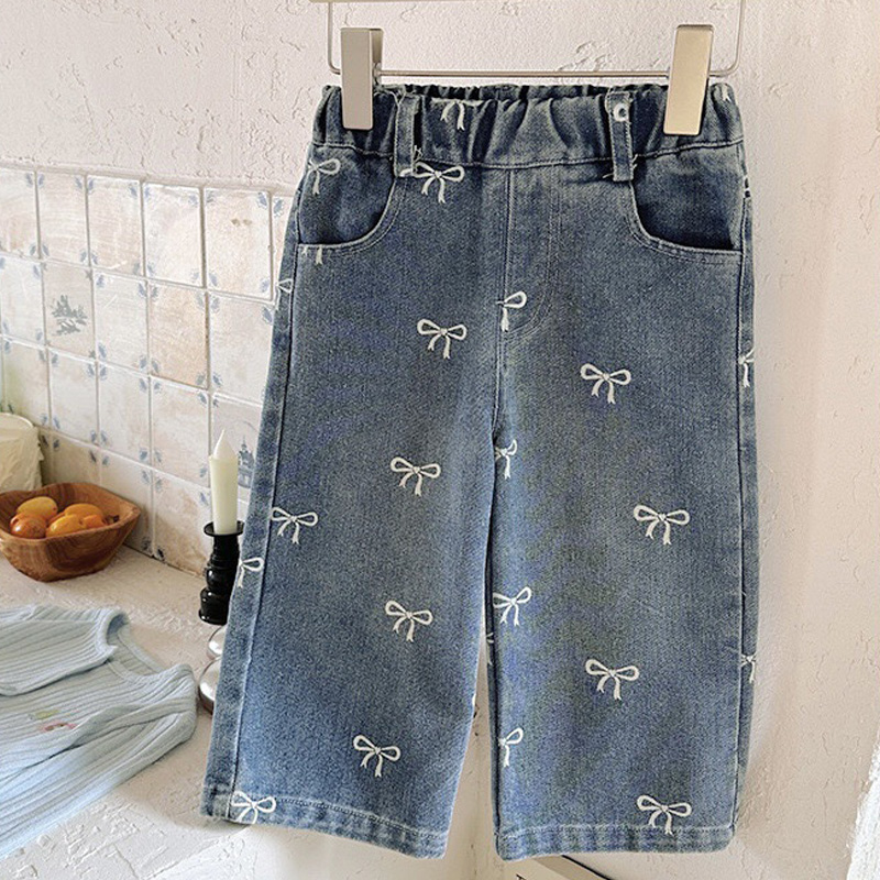 Girls Spring Autumn Jeans New  - Baby Clothing Drawing 评论和价格