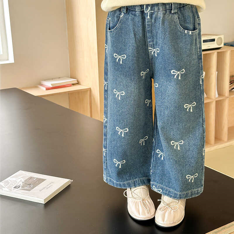 Girls Spring Autumn Jeans New  - Baby Clothing Drawing 评论和价格